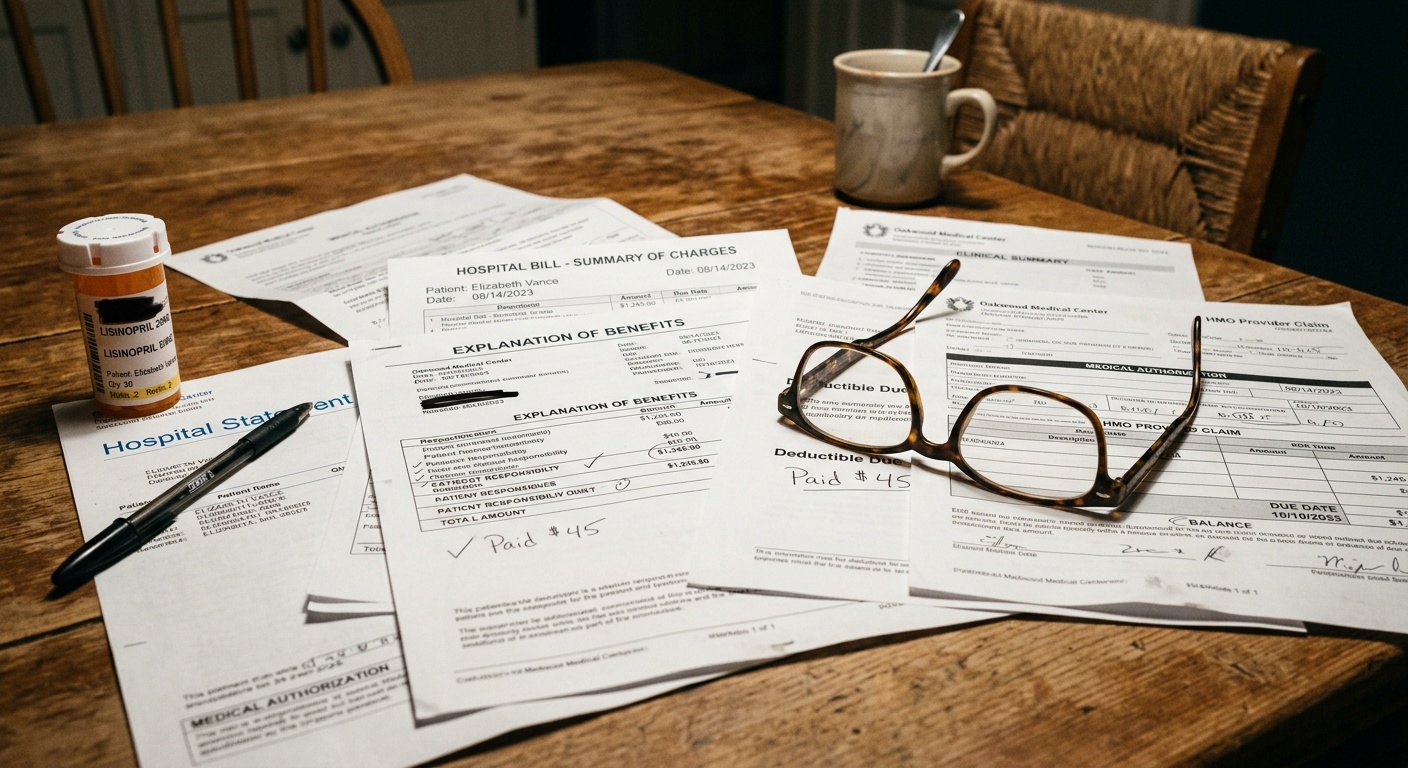 Medical bills and injury documentation for wildfire burn victims in legal consultation